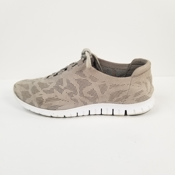 Cole Haan ZeroGrand Perforated Trainer Ironstone Gray W03206 Women's Size 7 B - Picture 4 of 9